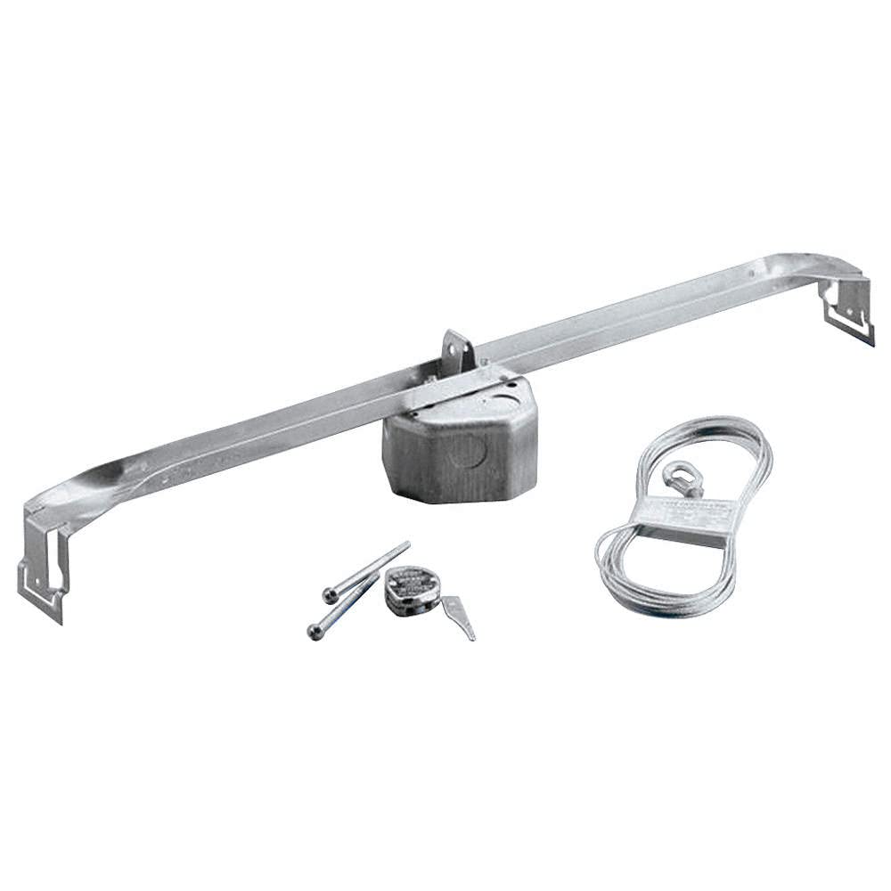 Electrical Box Hardware, 21.5 cu in, Ceiling Box Type, 2 Gangs, Pre-Galvanized Steel - 1 Each