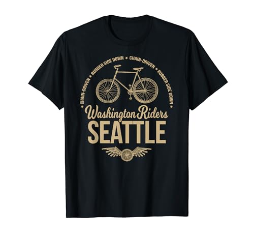 Seattle Washington Riders - Bicycle Cycling T-shirt