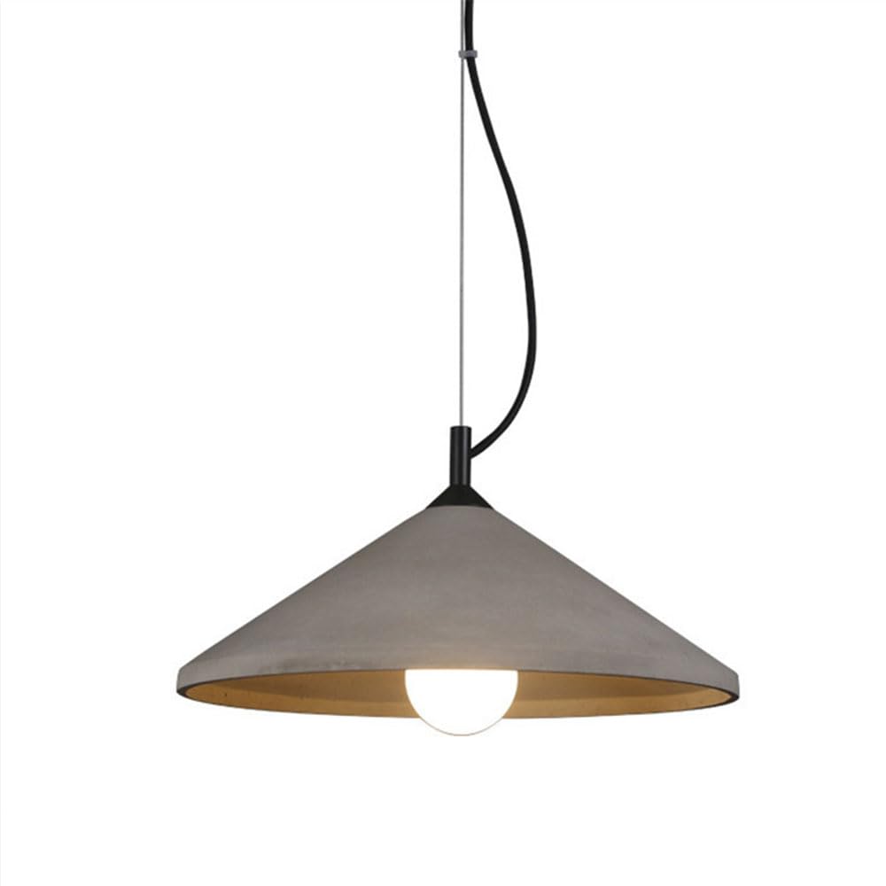 Lámpara colgante de cemento ideal para iluminar la mesa del comedor o barras de cocina