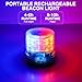 Nilight 18LED Magnetic Beacon Light Red Blue Wireless Rotating Powered Emergency Hazard Warning Safety Flashing Rooftop Led Strobe Lights for Car Truck Snow Plows Forklift Trailer Security Vehicles