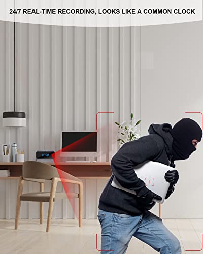Linscam Hidden Camera Wifi Spy Camera Indoor Security Camera With 1080P Hd Live Feed, Night Vision, Motion Detection, Android/Ios App Remote Access, Camera Clock For Home/Office Security #TOP2
