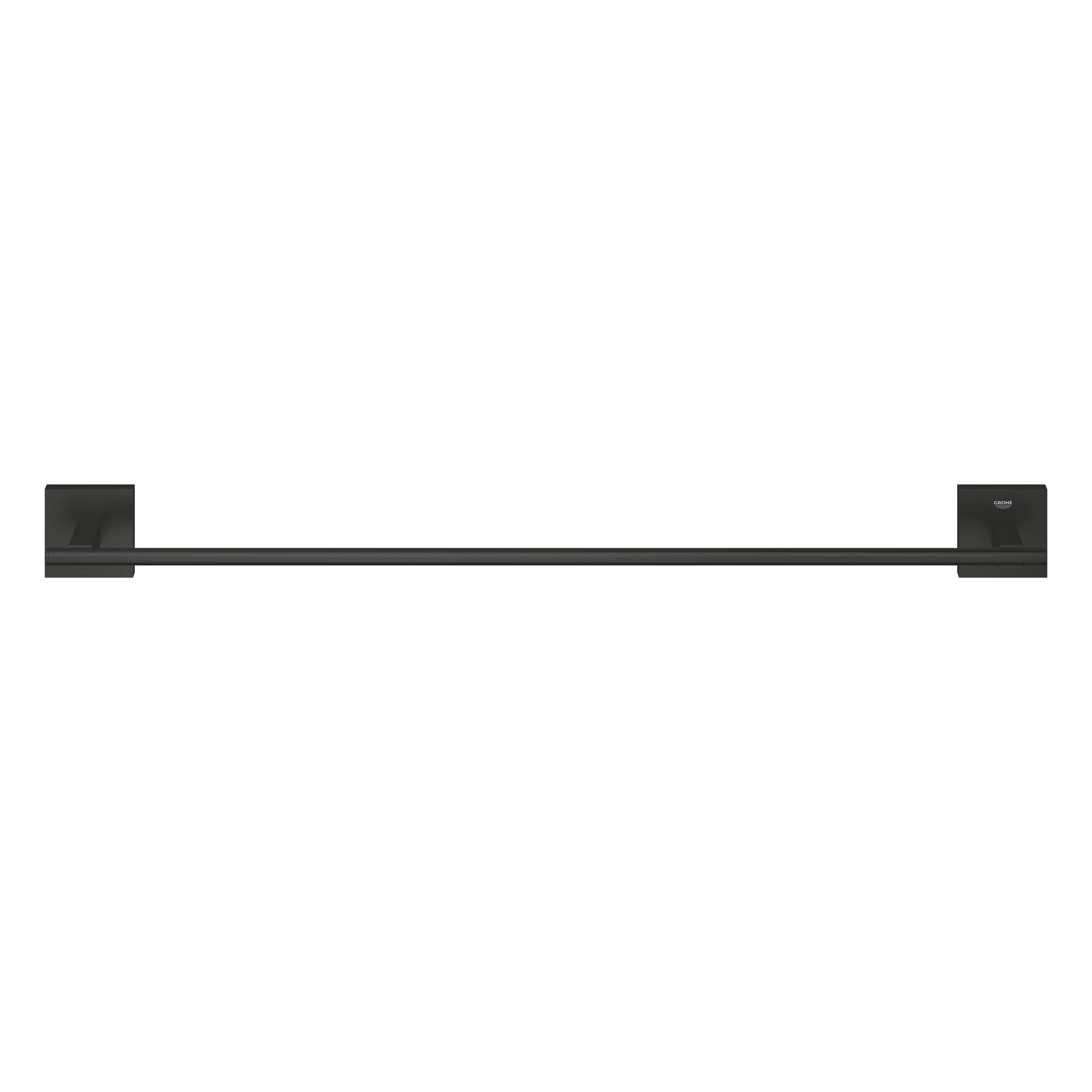 GROHE Start Cube Quickfix- Toallero de metal de 600mm, Negro Mate 410892430