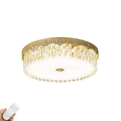 Plafonnier en cristal à intensité variable avec pampilles de luxe