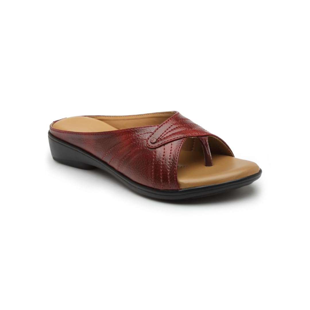 SNEAKERSVILLA Comfortable and Synthetic Leather Casual Flats Sandals for Women and Girls. (Red, 7) (B0CM3X7MQS) Amazon Price History, Amazon Price Tracker
