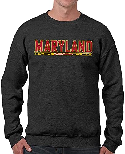 Campus Colors Adult Charcoal Crewneck Fleece Sweatshirt Officially Licensed University & College Apparel for Men & Women (Mar