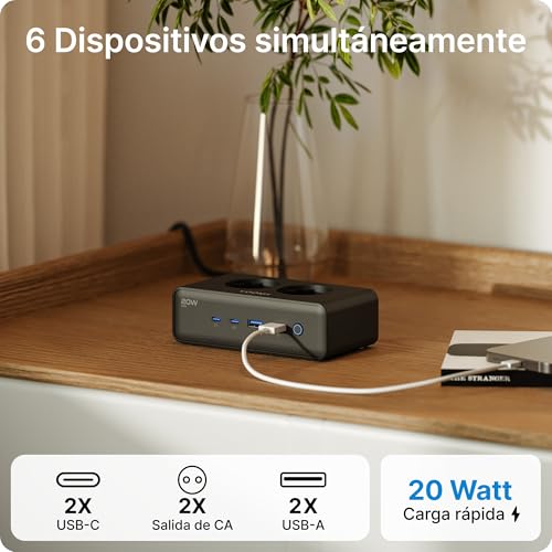 Regleta USB-C 20W