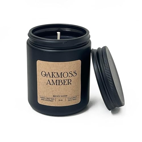 9oz Oakmoss Amber Scented Candle for Men
