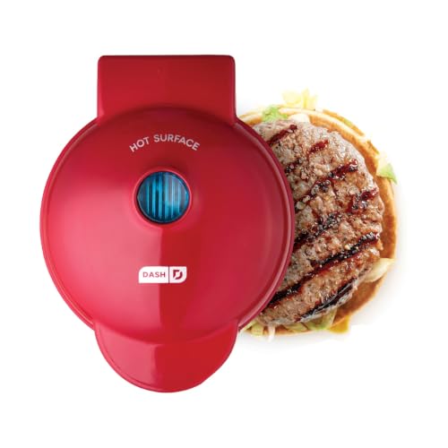 DASH Mini Maker Portable Grill Machine + Panini Press for Gourmet Burgers, Sandwiches, Chicken + Other On the Go Breakfast