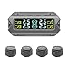 MINGLEA Solar Tire Pressure Systems for Car SUVs and Trucks with Intelligent Real Time Alerts Long Trips Safe Driving
