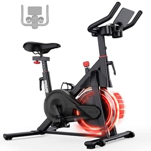 Superun Exercise Bikes for Home Use, Spinning Bike with Magnetic Resistance
