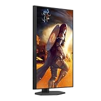 AOC Q27G4ZR 27 Zoll WQHD Gaming Monitor, 260Hz, Fast IPS Panel, 1ms GtG, HDR400, G-Sync Compatible, Höhenverstellung,Lautsprecher,(2560x1440 HDMI 2X 2.0 DP 1x 1.4) Schwarz – Ansicht 7