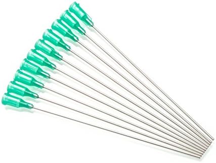 10 Pack - Dispensing Needle 4" - Blunt Tip Luer Lock (18 Gauge, Green)