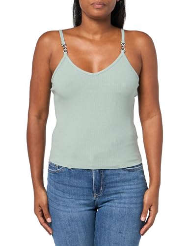 GUESS Womens Eco Sleeveless Lucie Cami, Malibu Sage, Medium