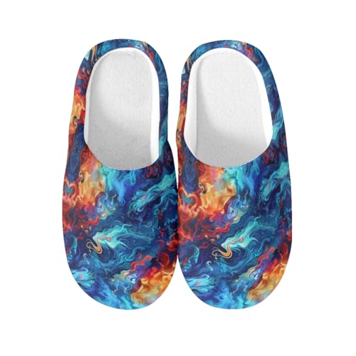 Chaussons antidérapants coton Flammess hiver intérieur chaud taille XS