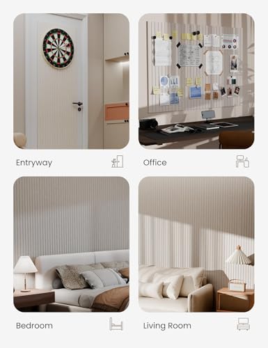 image for Bumusty Large Cork Board Alternative-47 x35 Felt Bulletin Board Tiles,