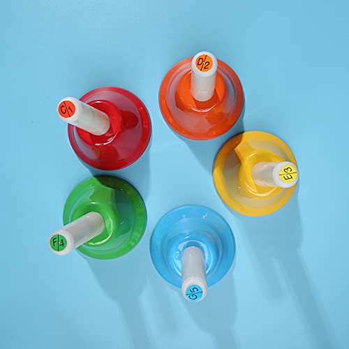 8 Note Hand bells, Colorful Handbells Musical Instrument for Kids Adults School Church Wedding by DOMG - Image 6