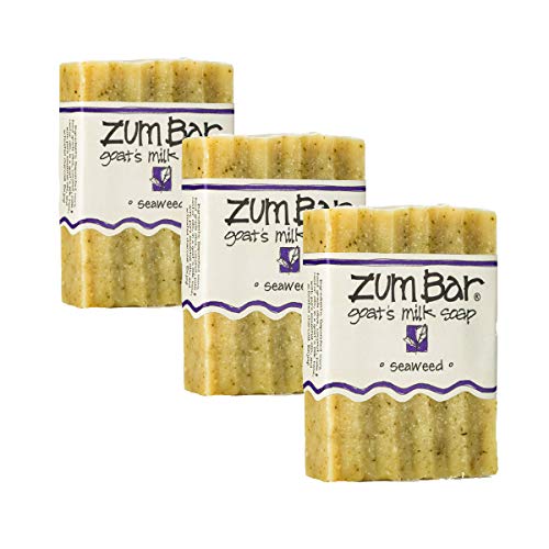 Indigo Wild: Zum Bar All Natural Goat's Milk Soap Bar - Seaweed, 3 Ounce - 3 pack