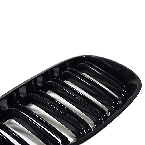 Parrilla delantera negra de riñón para accesorios de estilo de coche Serie 5 E60 E61 7