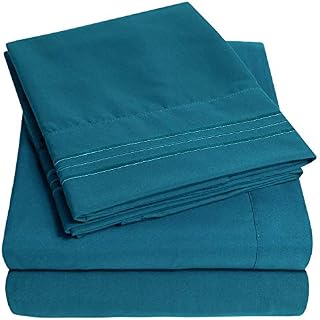 1500 Supreme Collection Extra Soft Full Sheets Set, Teal - Luxury Bed Sheets
