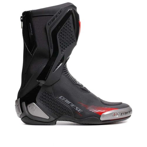 Torque 4 Air Boots Black/White/Red-Fluorescent Size 44 by Dainese
