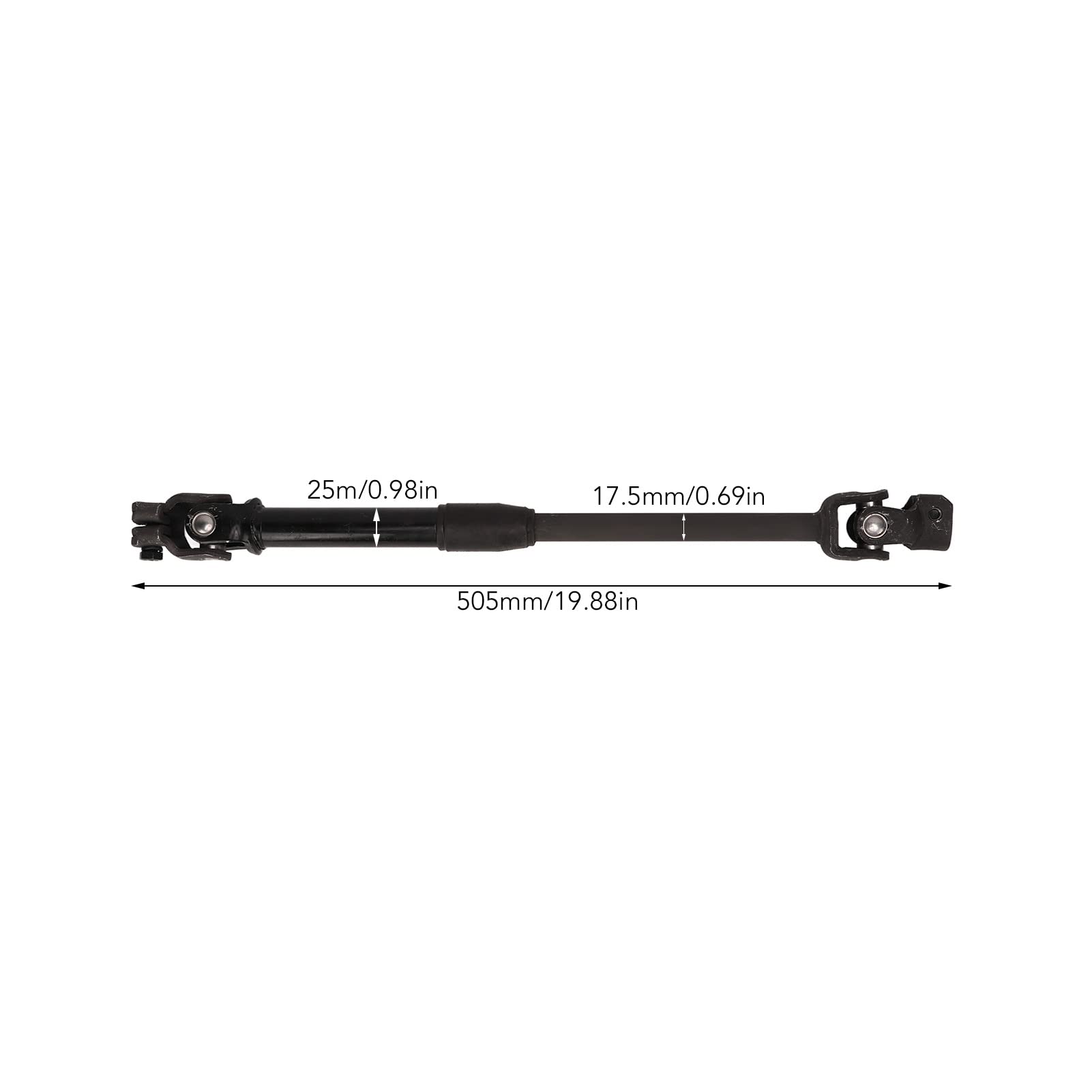 Wał Wspomagania Kierownicy 505 Mm z 30 Zębami 110 Cm3 125 Cm3 150 Rowery, Gokarty, Quady, Pojazdy UTV — Wymiana Drążka Kierowniczego ze Stopu Stali Zwiększona Kontrola i stabilność