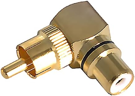 WLGQ 1/4 inch Male to 1/8 inch Famale HiFi Stereo Adapter, All Metal, Gold-Plated6.35mm mono Male to 3.5mm Famale