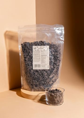 Schokodrops mit Xylit 2 x 500 g - Vegane Zartbitterschokolade - Ohne Zuckerzusatz - Zum Backen & als Topping