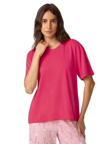 Image of HUE Women's Summer Vacation Pajama Separates, Soft, Whimsical Print Pjs with Tropical Beach Themes, Flip Flops, Cocktails