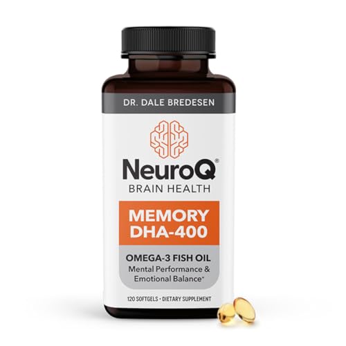 LifeSeasons NeuroQ Memory DHA-400 – Omega-3 Fish Oil Supplement – Mental Performance & Balance – Supports Neuro Brain Health – Protects Against Memory Loss & Improves Focus – 120 Softgels
