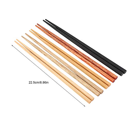 Hashis, multicolorido, reutilizável, madeira natural, conjunto de hashis para lava-louças - adequado