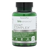 NaturesPlus Bio Advanced Joint Complex - Joints Supplement, Phytodroitin, Vegan Glucosamine, Apres Flex Boswellia, Hyaluronic Acid, MSM, Vitamin C, Manganese - Vegan - 90 Capsules