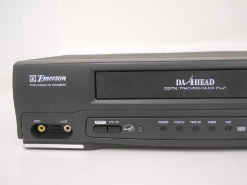 Emerson Ewv401A Video Cassette Recorder Player Da-4 Head Digital Tracking Quick Play Vcr #TOP1