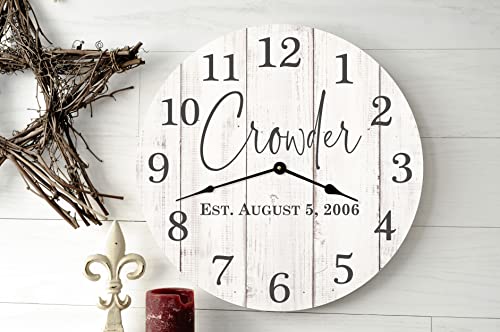 Reloj de Pared Personalizado de Madera 18 Pulgadas miniatura 2