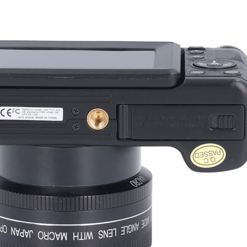 Cámara digital 4K HD 48MP con pantalla 180° y batería 800mAh miniatura 4