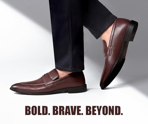 Image of LOUIS STITCH Loafers Formal Shoes for Men | Slip-On Moccasins | Ideal for Business, Casual, Parties (RGMC S)