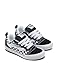 Vans Toddler Knu Skool Shoe | '90s Retro Puffy Low-Top Fashion Sneakers for Boys & Girls, Checkerboard Black/True White, 7.5