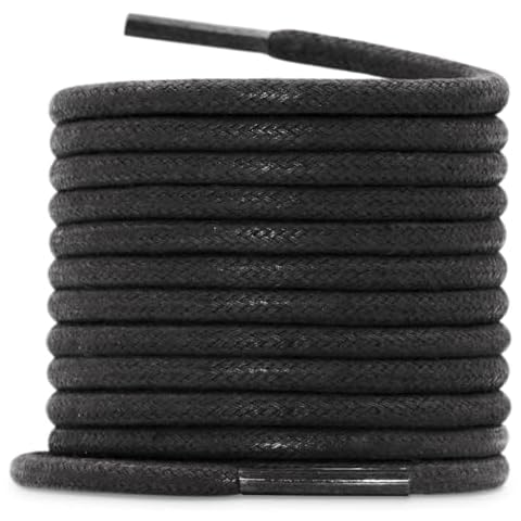 WEGOODZF Round Waxed Cotton Shoelaces - 80CM Cover