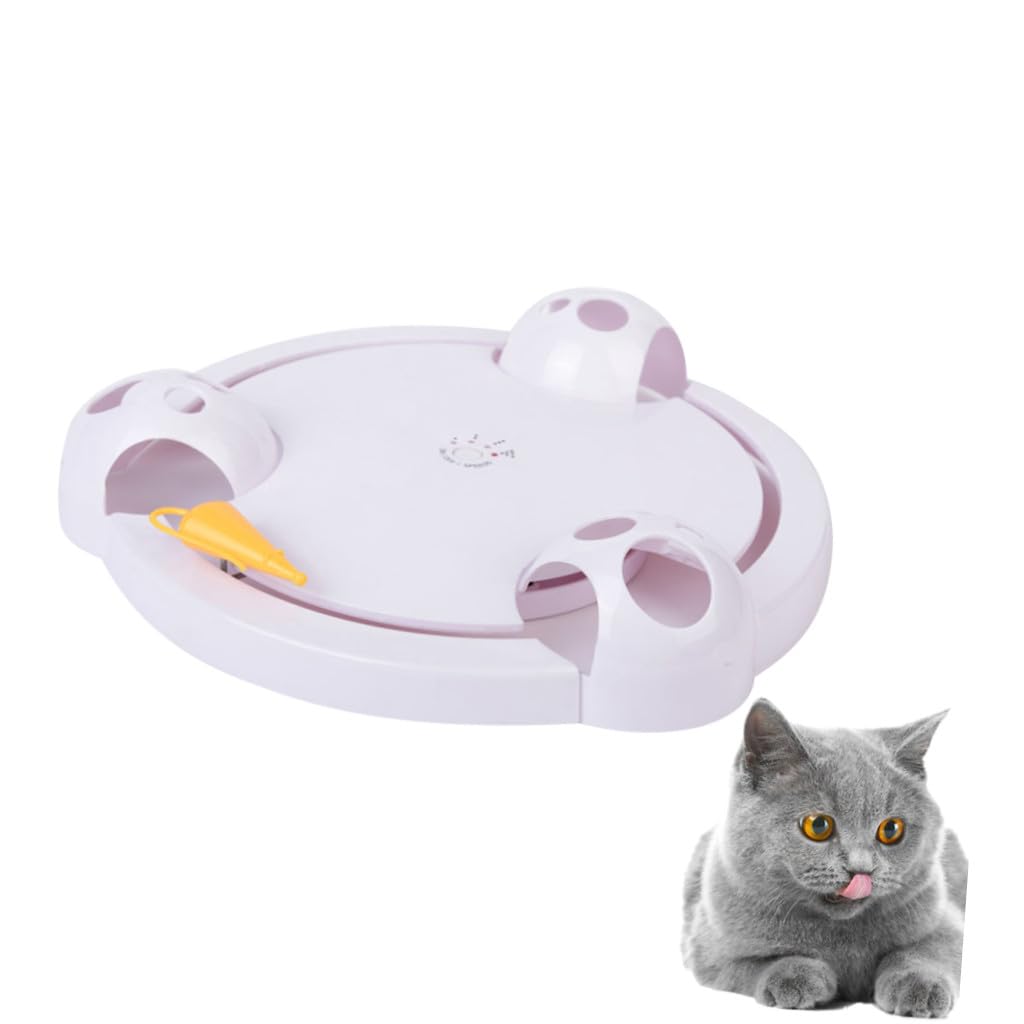 ibasenice Juguetes para Gatos Eléctricos Automáticos De Juguete Giratorio para Gatos Interactivo para Casa