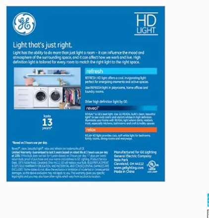 GE Refresh 40-Watt LED Candelabra Base Bulb CA11 Dimmable Daylight Bulb (6-Pack), Clear