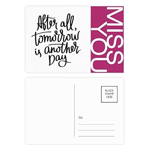 Cartes postales Demain est un autre jour pleines d'espoir pour envoyer des messages de gratitude