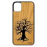 utaupia Cover in silicone per iPhone 11 Pro Legno Pittura Albero Ecolo Ecologie Mobile frassino Portatile 128 GB Decorativo Zen de Vie Nero Punta
