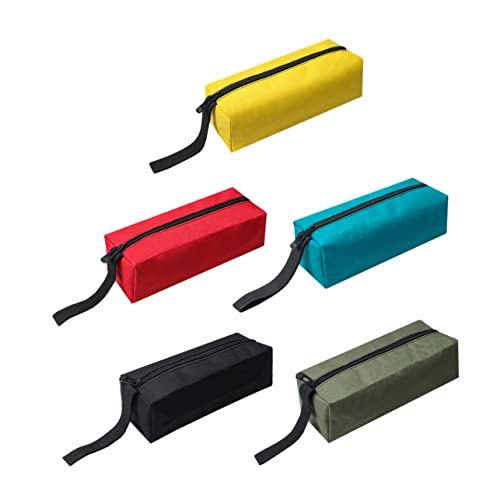 Holibanna Bolsa De Herramientas Impermeable Con Cremallera 5 Unidades Para Exteriores Seca Para Jardinería Kit De Herramientas Pequeño Bolsa De Herramientas Con Cremallera Tela