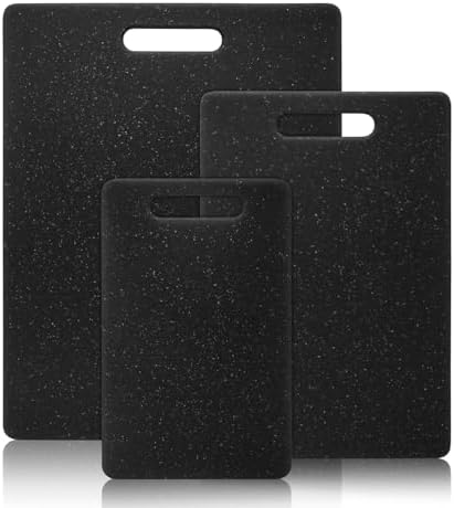 Sydroya Chopping Board Set, 3-Piece Non-Slip Cutting Boards for K...