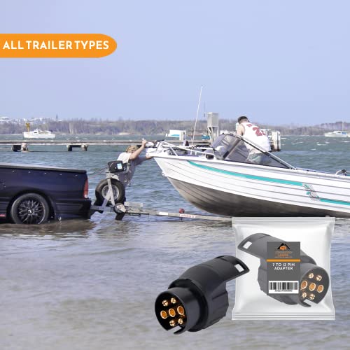 Xtremeauto 7 Pin To 13 Pin Towing Adaptor - 7 Pin To 13 Pin Adapter For Trailer, Caravan, 7 Pin To 13 Pin Towing Adapter Socket Plug 7pin To 13pin Adapter Converter - Image 5