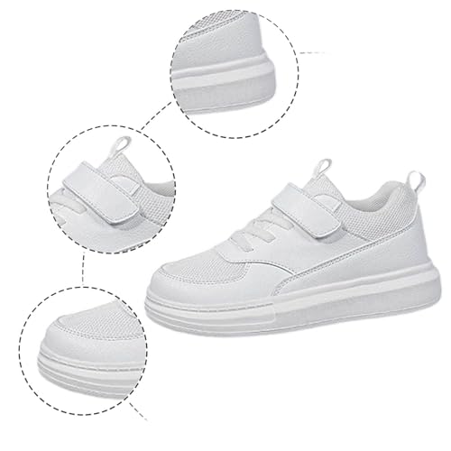 Boys Girls Sneakers Kids Shoes Non-Slip & Durable Breathable Lace-up Athletic Shoes Toddler/Little Kid/Big Kid2