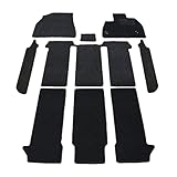 D.Iプランニング フロアマット & 幅広 ステップマット セット 【 新型 ノア ヴォクシー ランディ 90系 / ハイブリッド車用 / 7人乗り】DX黒 社外製品