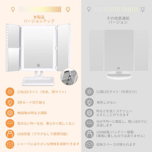 FASCINATE 女優ミラー 卓上ミラー の商品画像 4