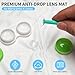 Premium 3-Ply White Microfiber Lens Cleaning Mat for Hard & Ortho-K Contact Lenses | Anti-Slip, Super Absorbent, Lint-Free Eyecare Towel for Damage Prevention