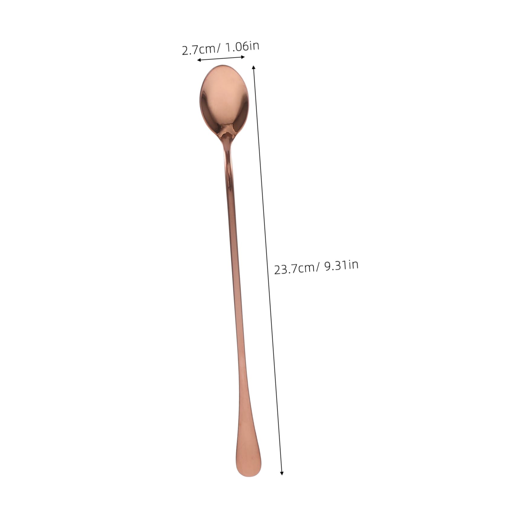 FUNOMOCYA Pcs Stainless Steel Long Handle Ice Spoon Bartender Accessories Long Stirring Spoon for Drinks
