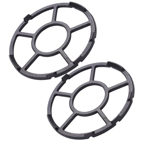 VALICLUD 2 pièces Support de Cuisinière à Gaz Fonte Antidérapant pour Wok et Petites Casseroles Résistant et Polyvalent Accessoire de Cuisine Professionnel Compatible Plupart des Plaques